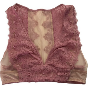 VICTORIA'S SECRET Blush Pink Mesh‎ Lace Dream Angels Bralette
